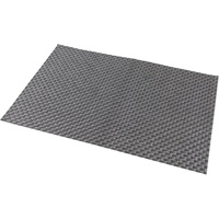 Click for a bigger picture.Placemat Silver 45 x 30cm PVC
