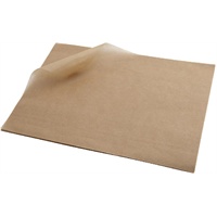 Click for a bigger picture.Greaseproof Paper Brown 25 x 20cm