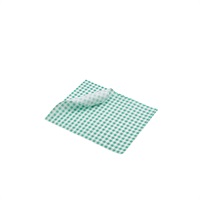 Click for a bigger picture.Greaseproof Paper Green Gingham Print 25 x 20cm