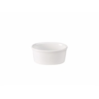 Click for a bigger picture.Genware Poreclain Oval Ramekin 10cm/ 4"