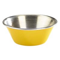Click for a bigger picture.GenWare Yellow Stainless Steel Ramekin 43ml/1.5oz