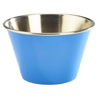 Click for a bigger picture.GenWare Blue Stainless Steel Ramekin 17cl/6oz