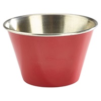 Click for a bigger picture.GenWare Red Stainless Steel Ramekin 17cl/6oz