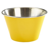Click for a bigger picture.GenWare Yellow Stainless Steel Ramekin 17cl/6oz