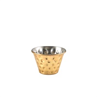 Click for a bigger picture.GenWare Gold Plated Hammered Ramekin 114ml/4oz