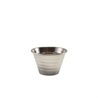 Click for a bigger picture.GenWare Stainless Steel Ribbed Ramekin 114ml/4oz