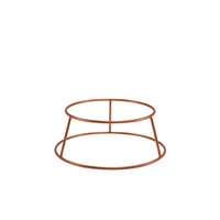 Click for a bigger picture.GenWare Copper Anti-Slip Round Buffet Riser 10cm