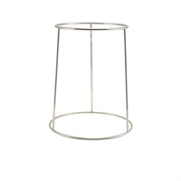 Click for a bigger picture.GenWare Silver Anti-Slip Round Buffet Riser 30cm