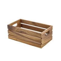 Click for a bigger picture.Genware Acacia Wood Box/ Riser GN 1/3