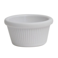 Click for a bigger picture.GenWare Melamine White Fluted Ramekin 59ml/ 2oz