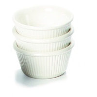 Click for a bigger picture.Ramekin 3oz Fluted White