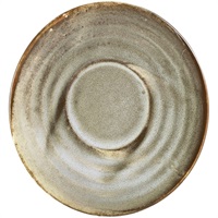 Click for a bigger picture.Terra Porcelain Grey Saucer 11.5cm