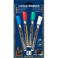 Click for a bigger picture.Chalkmarkers 4 Colour Pack (R G W Bl) Small