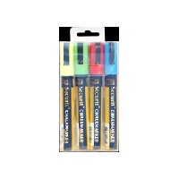 Click for a bigger picture.Chalkmarkers 4 Colour Pack (R G Y BL) Medium