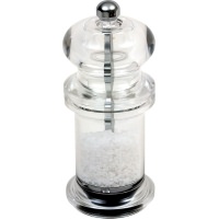 Click for a bigger picture.GenWare Clear Salt/ Pepper Grinder 14cm