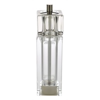 Click for a bigger picture.GenWare Clear Square Combi Pepper Grinder/Salt Shaker