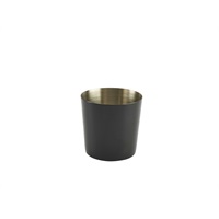 Click for a bigger picture.Black Stainless Steel Serving Cup 8.5 x 8.5cm