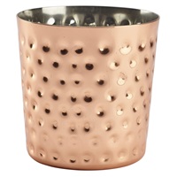 Click for a bigger picture.Hammered Copper Plated Serving Cup 8.5 x 8.5cm