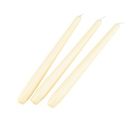 Click for a bigger picture.Tapered Candle 10” Ivory (Pack 50)
