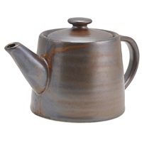 Click for a bigger picture.Terra Porcelain Rustic Copper Teapot 50cl/17.6oz