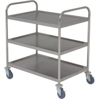 Click for a bigger picture.S/St. Trolley 85.5L X 53.5W X 93.3H 3 Shelves