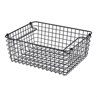 Click for a bigger picture.Black Wire Display Basket GN1/2
