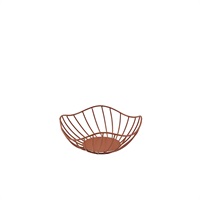Click for a bigger picture.GenWare Lotus Leaf Copper Wire Basket 20 x 8cm