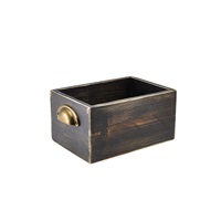 Click for a bigger picture.GenWare Black Wash Acacia Wood Display Drawer 21.5 x 15 x 11cm