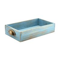 Click for a bigger picture.Genware Blue Wash Acacia Wood Display Drawer GN 1/3