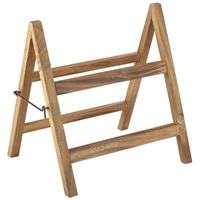 Click for a bigger picture.Acacia Wood Display Stand 38x30x40cm