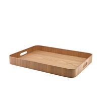 Click for a bigger picture.GenWare Light Wood Veneer Butlers Tray 55 x 40cm