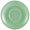 Genware Porcelain Green Saucer 13.5cm/5.25"