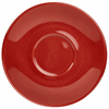 Genware Porcelain Red Saucer 16cm/6.25"