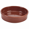 Genware Porcelain Terracotta Round Dish 13cm/5"