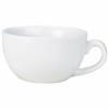 Click here for more details of the Genware Porcelain Bowl Shaped Cup 9cl/3oz