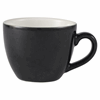 Genware Porcelain Black Bowl Shaped Cup 9cl/3oz
