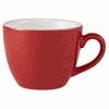 Genware Porcelain Red Bowl Shaped Cup 9cl/3oz