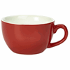 Genware Porcelain Red Bowl Shaped Cup 17.5cl/6oz