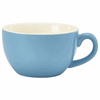 Genware Porcelain Blue Bowl Shaped Cup 25cl/ 8.75oz