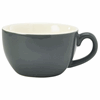 Genware Porcelain Grey Bowl Shaped Cup 25cl/ 8.75oz