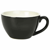 Genware Porcelain Black Bowl Shaped Cup 34cl/ 12oz