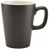 Click here for more details of the Genware Porcelain Matt Black Latte Mug 34cl/ 12oz