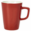 Click here for more details of the Genware Porcelain Red Latte Mug 34cl/ 12oz