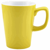 Click here for more details of the Genware Porcelain Yellow Latte Mug 34cl/ 12oz