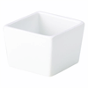 Genware Porcelain Square Dish 6.4 x 4.8cm/2.5 x 2"