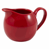 Genware Porcelain Red Jug 14cl/5oz