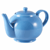 Click here for more details of the Genware Porcelain Blue Teapot 45cl/ 15.75oz