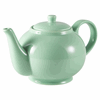 Genware Porcelain Green Teapot 45cl/15.75oz