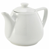 Genware Porcelain Contemporary Teapot 45cl/16oz