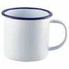 Click here for more details of the Enamel Mug White with Blue Rim 36cl/12.5oz